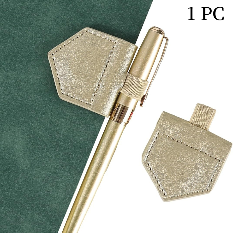 Pen Holder Magnetic - 1 Buah Penanda Buku Kulit PU