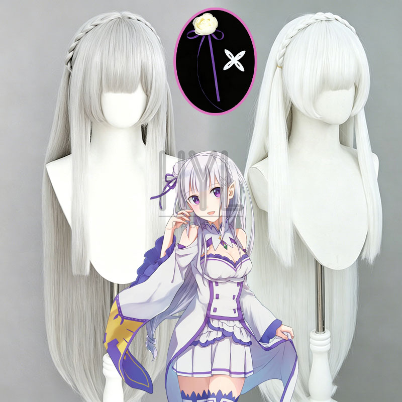 Tech Accessories For Men - Wig Cosplay Anime Re:Zero Emilia Hiasan