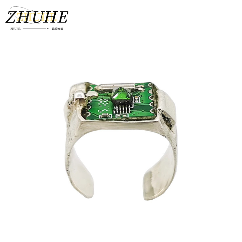 Tech Accessories Industry - Aksesoris Perhiasan Cincin PCB Teknologi Retro
