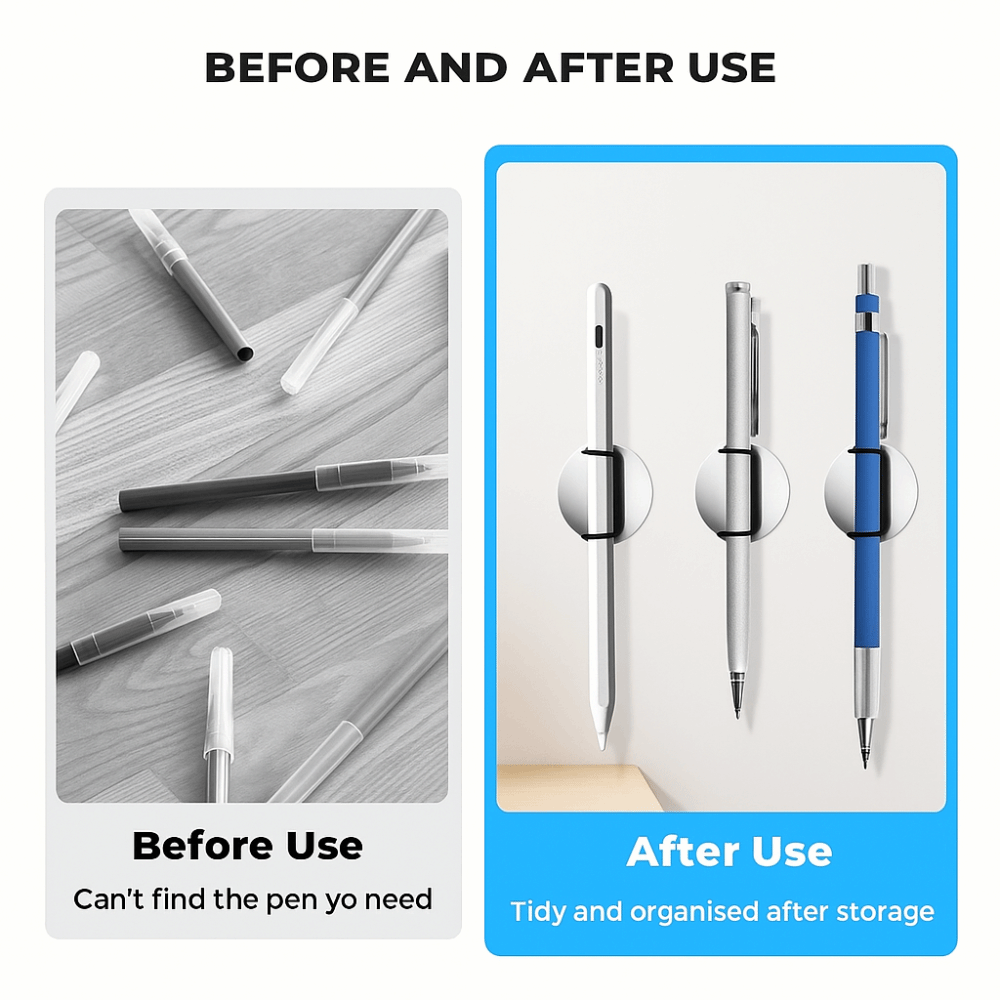 Pen Holder Magnetic - Tempat Pena Magnetik Bahan Silikon, Dapat