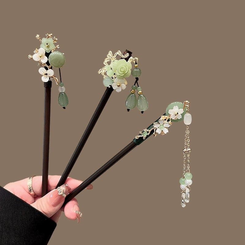 Tech Accessories For Women - Jepit Rambut Kayu Antik Wanita Elegan,