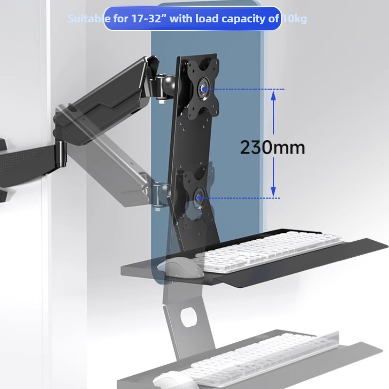 Monitor Arm Single - Rak Monitor Heavy Duty Ergonomis dengan