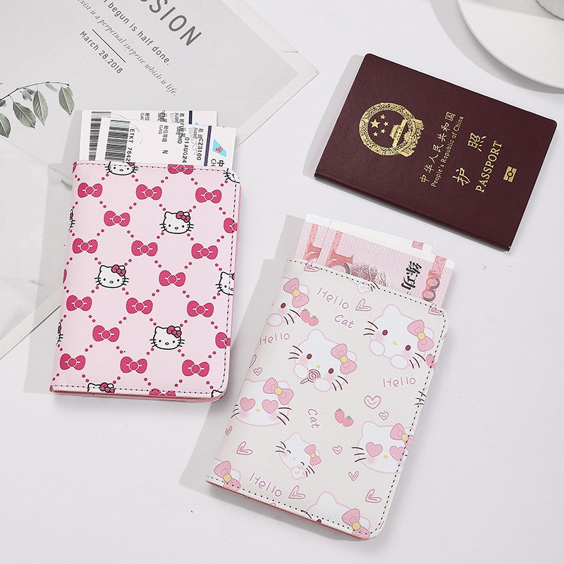 Tech Accessories For Travel - Hello Kitty Sampul Paspor Wanita Kulit
