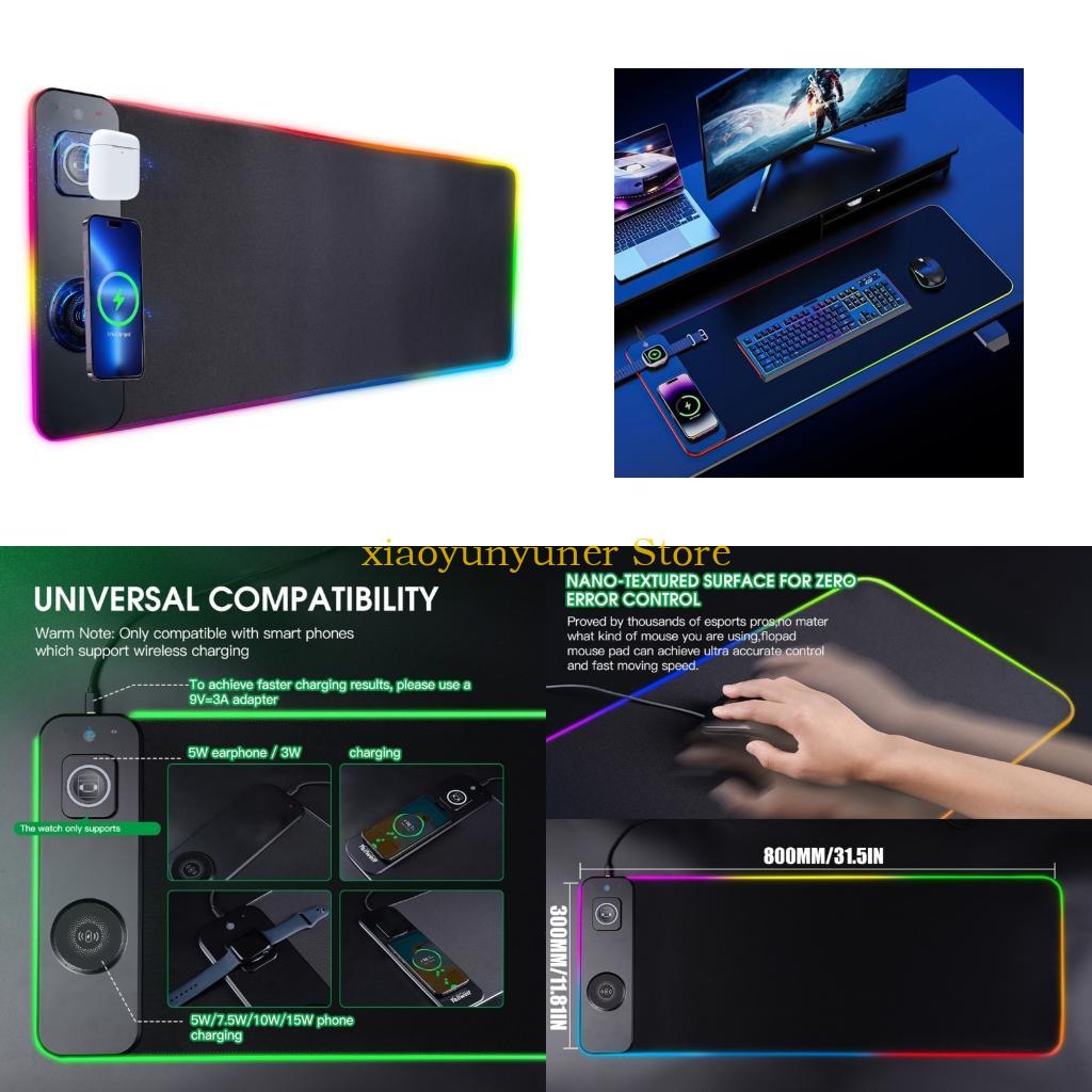 Mouse Charging Pad - P9JB Alas Meja Ekstra Lebar Dengan