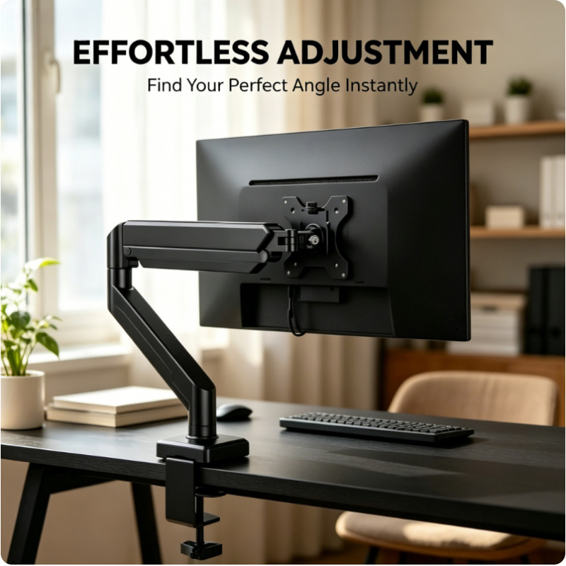 Monitor Arm Single - Dudukan Monitor Tunggal 14-32 Inci, Lengan