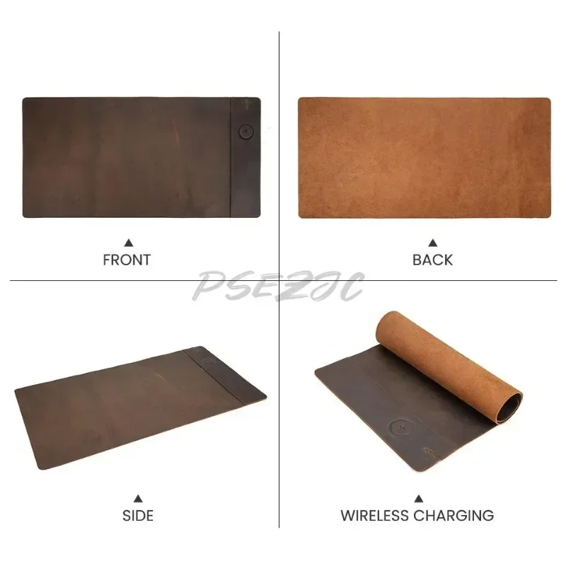 Alas meja komputer kulit sapi  - Mouse Charging Pad ulasan dan harga