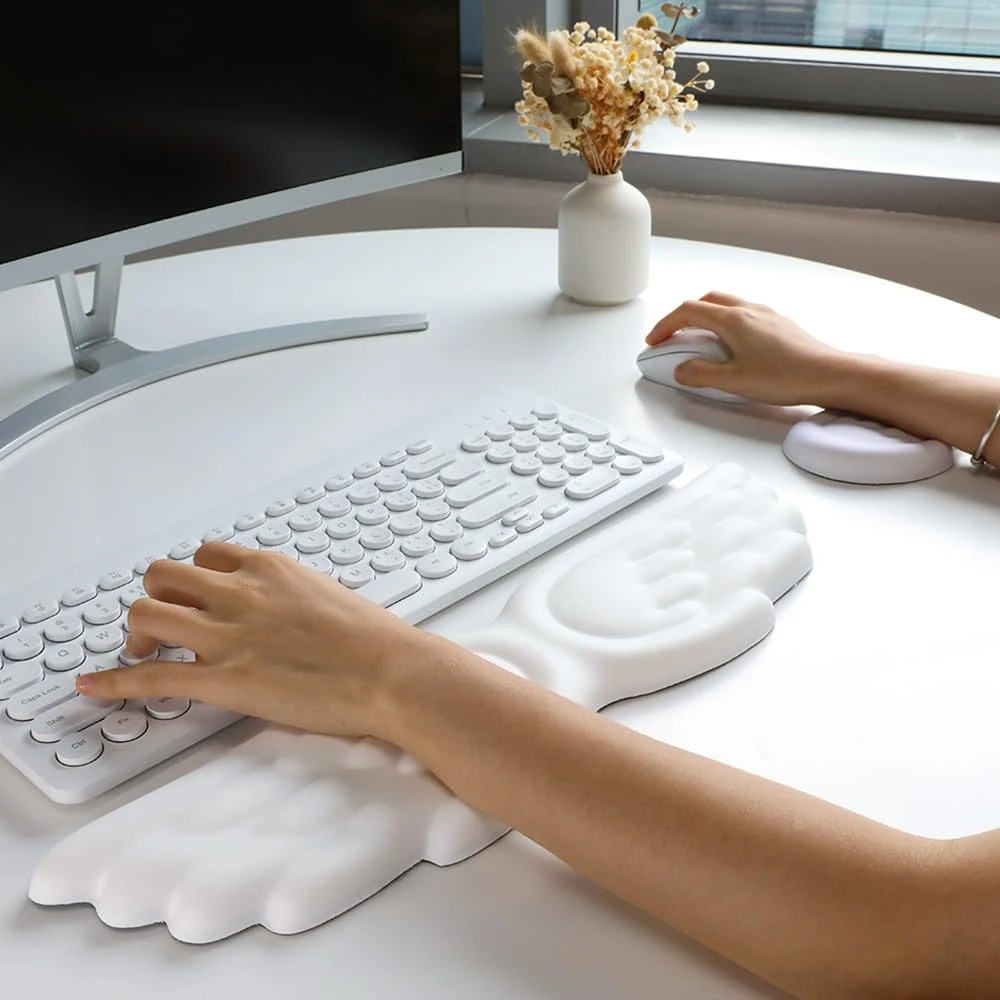 Mousepad Ergonomis Angel Keybo - Keyboard Wrist Pad Leather ulasan dan harga