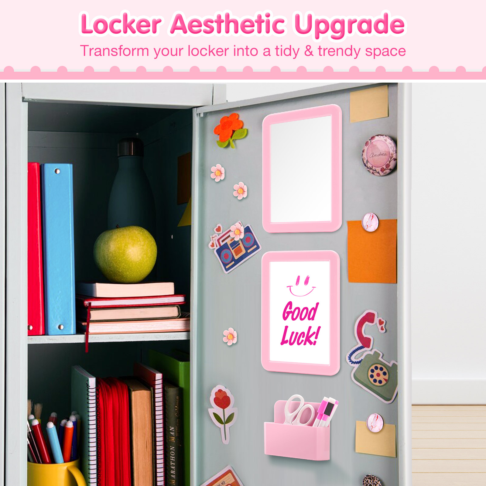 15Pcs Kit Aksesori Loker Cermi - Pen Holder Magnetic ulasan dan harga
