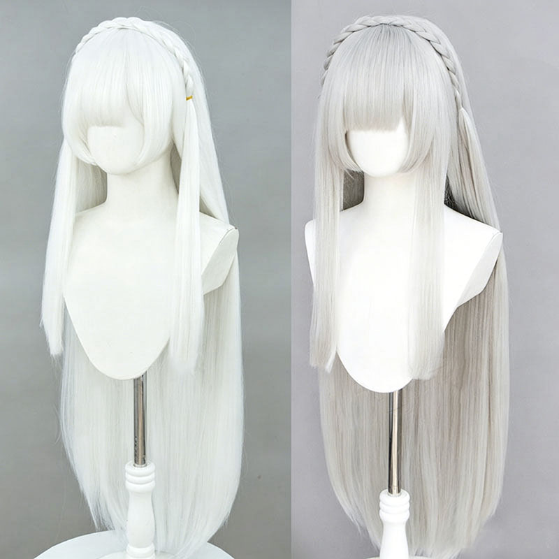 Wig Cosplay Anime Re:Zero Emil - Tech Accessories For Men ulasan dan harga