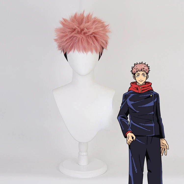 Wig Cosplay Anime Itadori Yuji - Tech Accessories For Men ulasan dan harga
