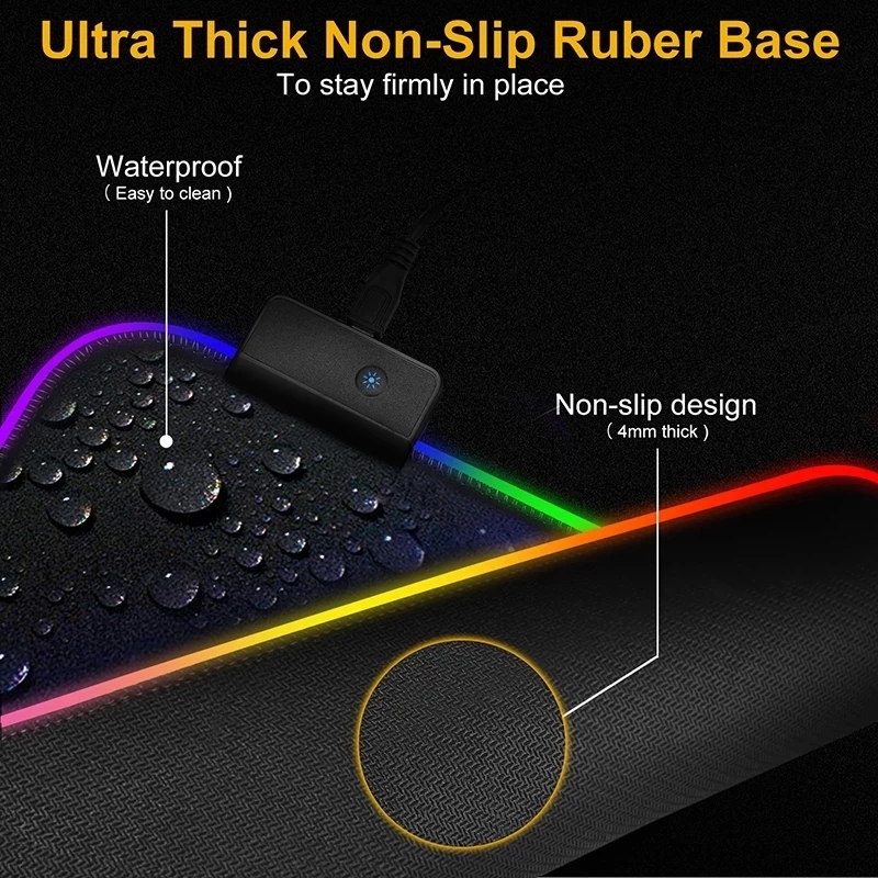 Mousepad lampu LED RGB, alas M - Mouse Charging Pad ulasan dan harga