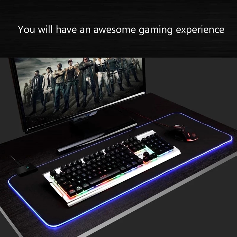 Mousepad lampu LED RGB, alas M - Mouse Charging Pad ulasan dan harga