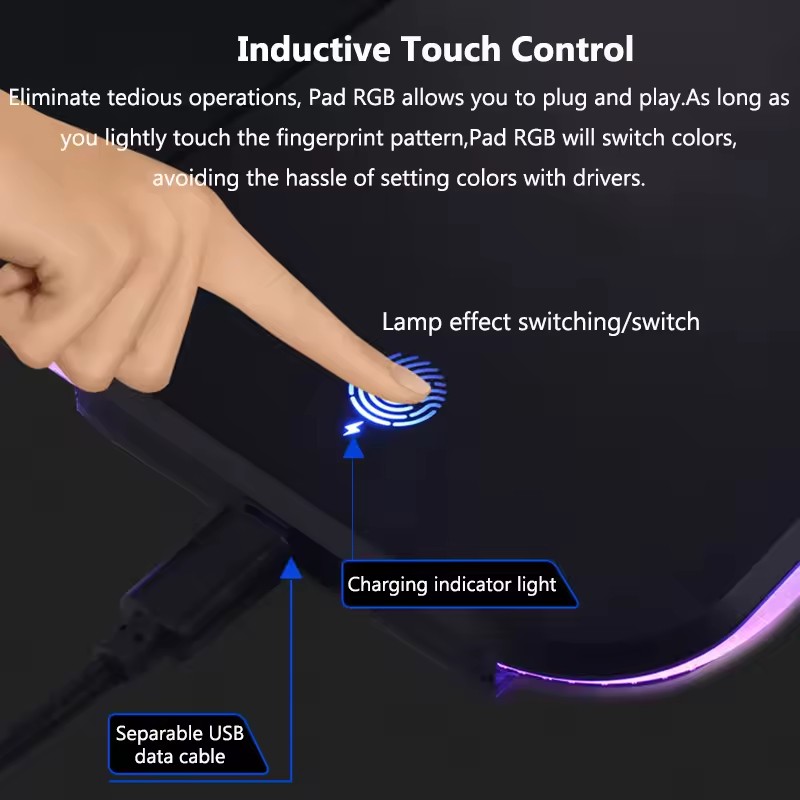 Alas Mouse RGB dengan Pengisi  - Mouse Charging Pad ulasan dan harga