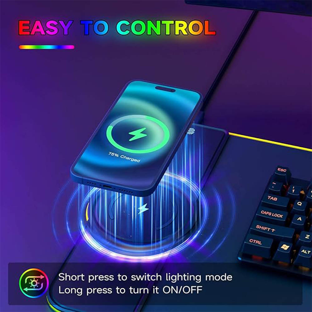 Alas Mouse RGB dengan Pengisi  - Mouse Charging Pad ulasan dan harga