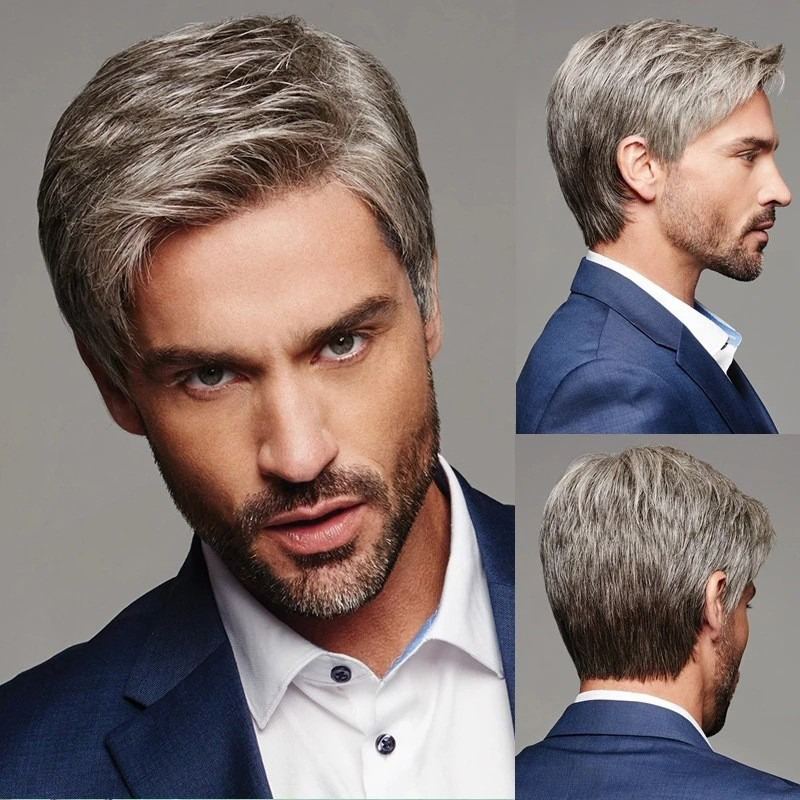 Wig rambut pendek pria untuk p - Tech Accessories For Men ulasan dan harga