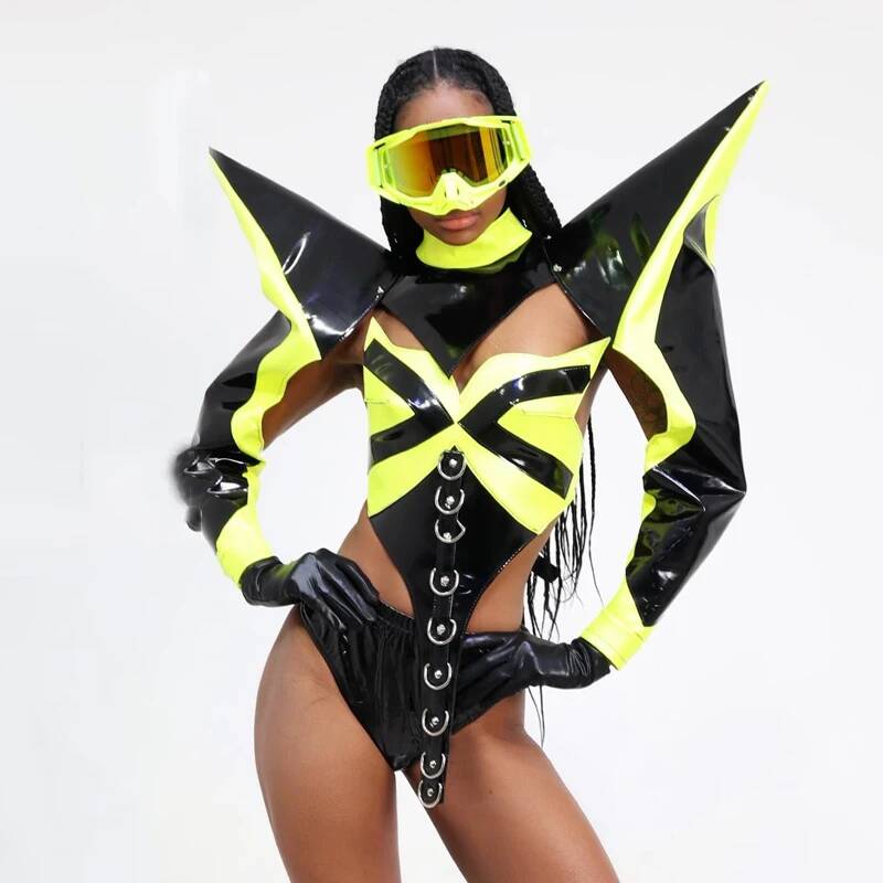 Pakaian Warna Neon Gaya Teknol - Tech Queen ulasan dan harga