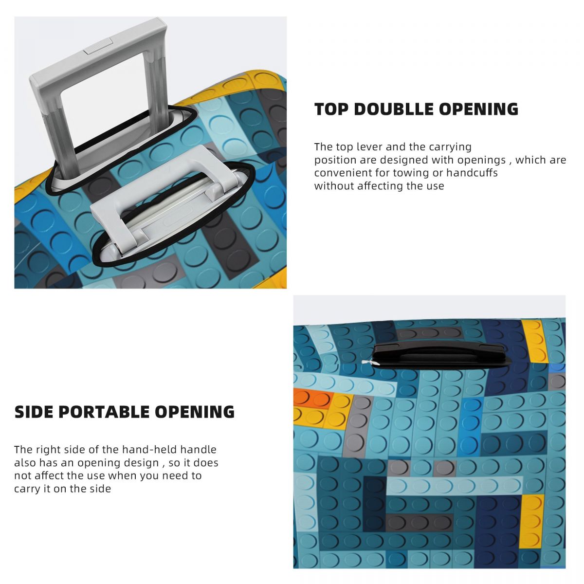 Blue Tech Pixel Building Block - Tech Accessories For Travel ulasan dan harga