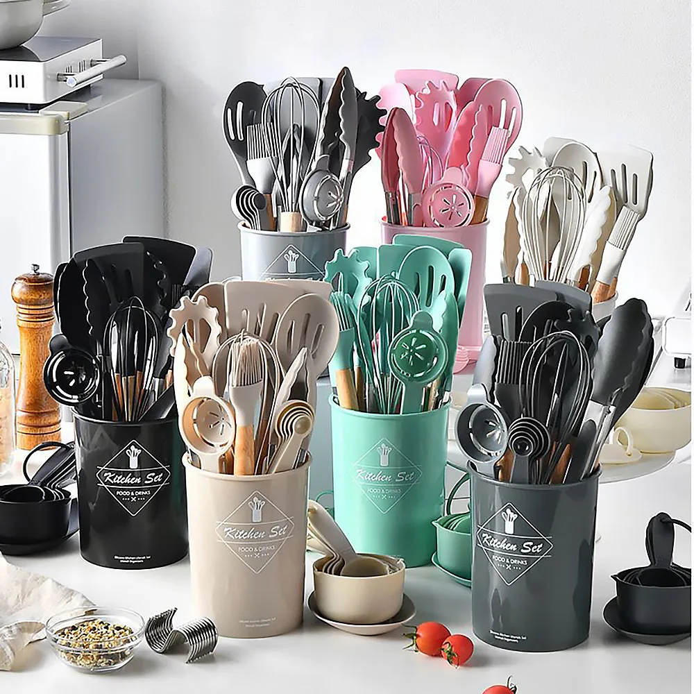 34 buah Set peralatan silikon  - Hi Tech Kitchen Accessories ulasan dan harga